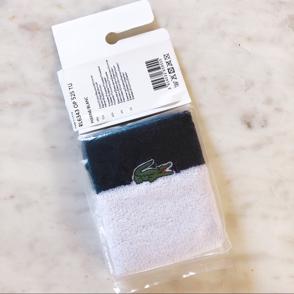 Lacoste wrist sweatbands - Picture 3 of 4